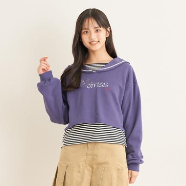 セーラートップス＆ボーダーTシャツセット