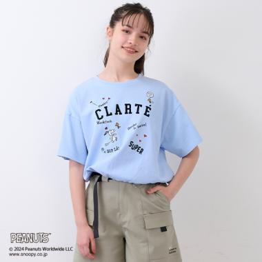 【PEANUTS】【ひんやり】ランダムモチーフTシャツ