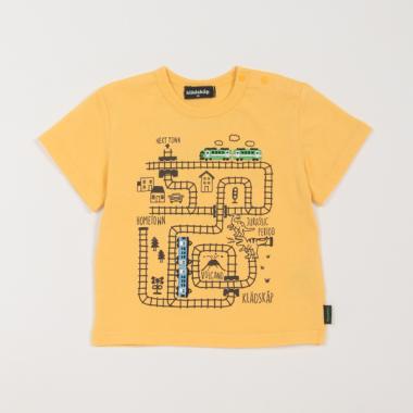 【人気商品再入荷】【直営店で取り扱い無し】電車マッププリント半袖Tシャツ