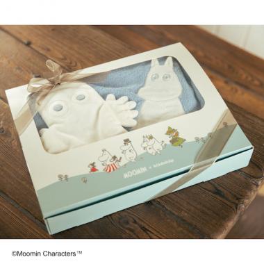 【MOOMIN】ミニブランケット&バスミトンBOXセット