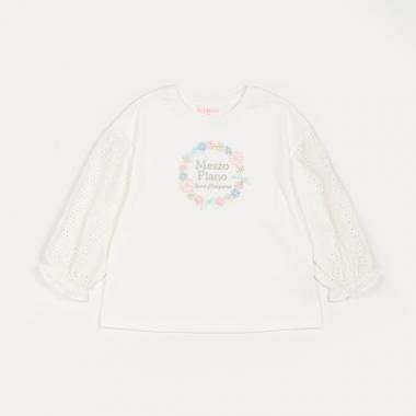 【人気商品再入荷】【直営店で取り扱い無し】マーガレット　7分袖レースTシャツ