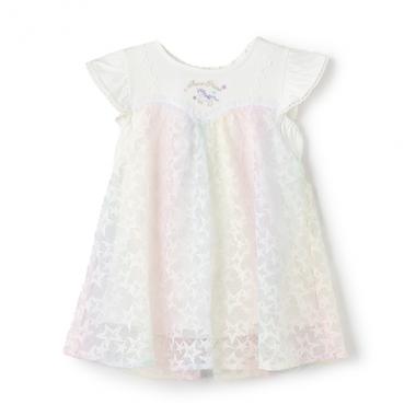 【人気商品再入荷】【直営店で取り扱い無し】レインボー星レース　レイヤードチュニック