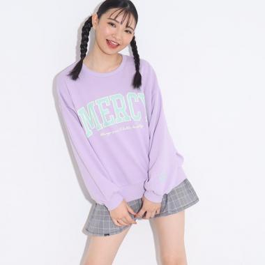 【130サイズあり】カレッジロゴ裏毛プルオーバー