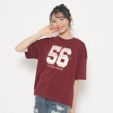 サテンアップリケアソートTシャツ