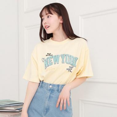 さがら刺繍ビッグTシャツ