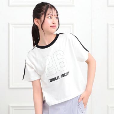 ラインストーンナンバリングTシャツ