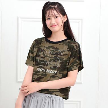 ラインストーンナンバリングTシャツ