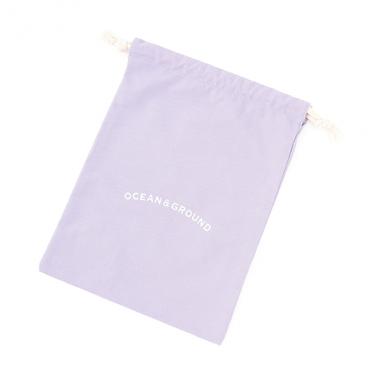 【オーシャン＆グラウンド】コットン巾着中　O&G