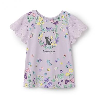 【人気商品再入荷】【直営店で取り扱い無し】ねこパネルプリント半袖Tシャツ