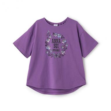 ローズプリントTシャツ