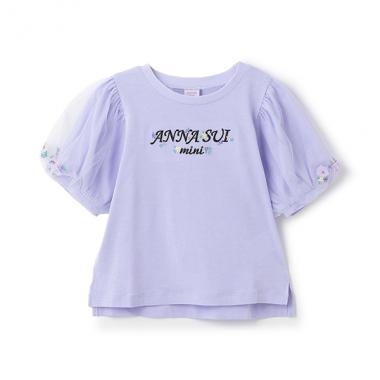 7451224＊7141224：袖バルーンロゴ刺しゅう半袖Tシャツ