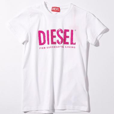 【DIESEL(ディーゼル)Kids&Junior】ブランドロゴ半袖Tシャツカットソー