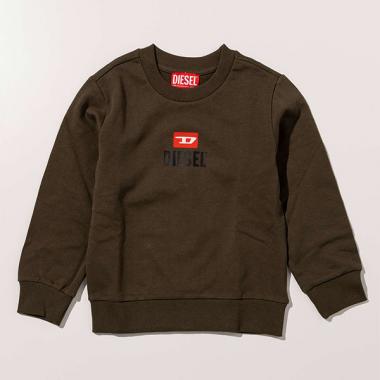 【DIESEL(ディーゼル)Kids&Junior】ワンポイントブランドロゴスウェットプルオーバー