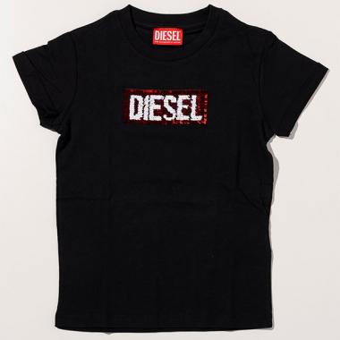 【DIESEL(ディーゼル)Kids&Junior】ブランドロゴ半袖Tシャツカットソー