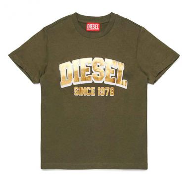 【DIESEL(ディーゼル)Kids&Junior】ブランドロゴ半袖Tシャツカットソー