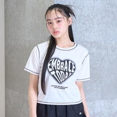 吸水速乾ハートスプレーT