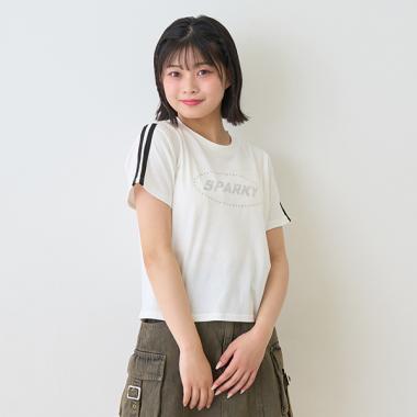 速乾ラインストーンTシャツ