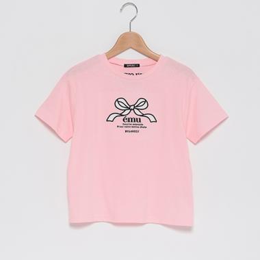 パッチリボンTシャツ