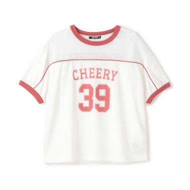 チュール切替Tシャツ
