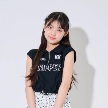 ハーフジップ半袖Tシャツ