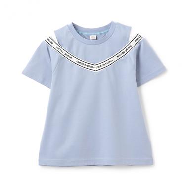 8132210：肩あきリブTシャツ