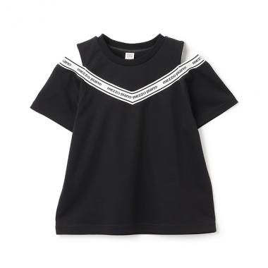 8132210：肩あきリブTシャツ