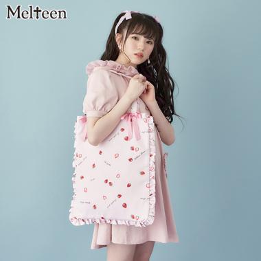 【Melteen】 苺柄トートバッグ