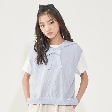 メッシュセーラーベスト＆Tシャツセット