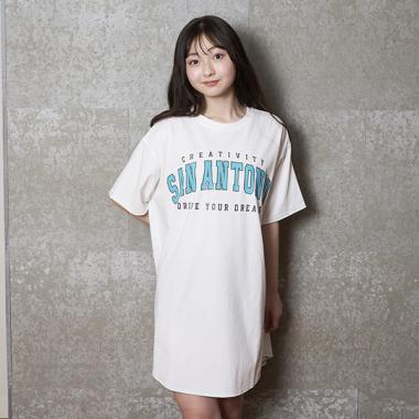 【接触冷感】Tシャツワンピース