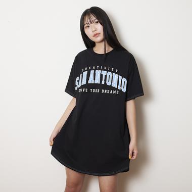 【接触冷感】Tシャツワンピース