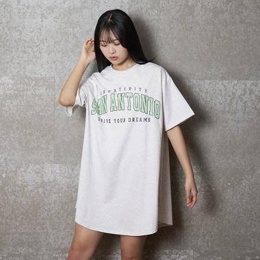 【接触冷感】Tシャツワンピース