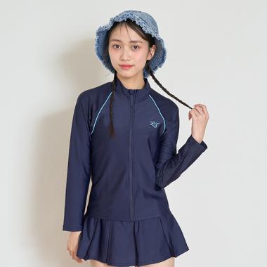 長袖フルジップラッシュ