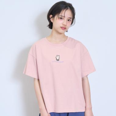 フロントキャラ刺しゅうTシャツ