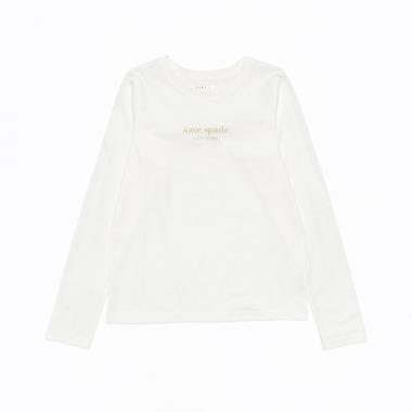 ガールズ ベーシックロゴ長袖Tシャツ