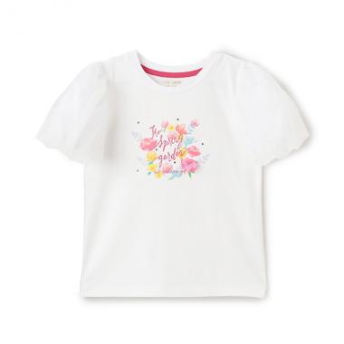 ガールズ フローラルガーデンTシャツ