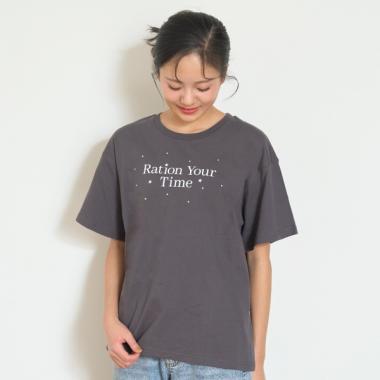 【7days】ロゴラインストーンTシャツ