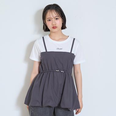 【7days】バルーンキャミドッキングTシャツ