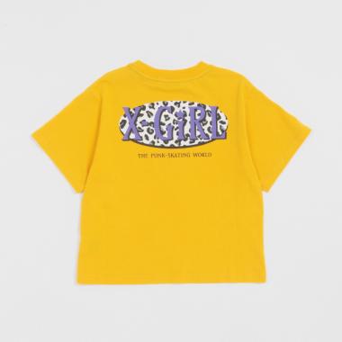 レオパオーバルロゴバックプリント半袖Tシャツ