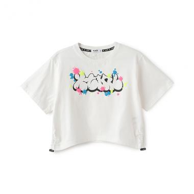 グラフィティロゴペイント半袖Tシャツ