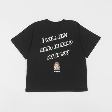 メッセージロゴファニーゴリラ半袖Tシャツ