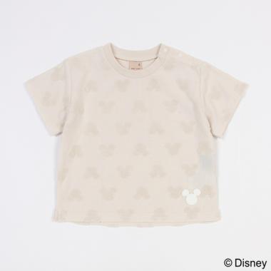 【Disney】パイルジャガード柄Tシャツ