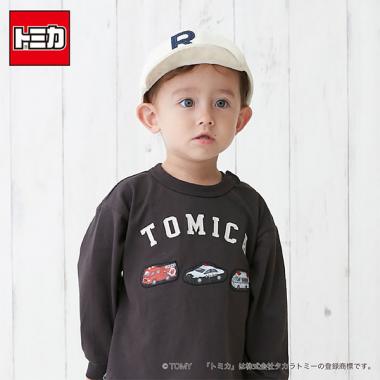 【TOMICA】後布帛長袖Tシャツ