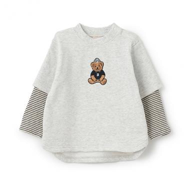 【リンク】くまサガラ重ね着長袖Tシャツ