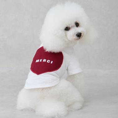 【DOG】（防汚加工）背中ハートT