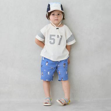 総柄ハーフパンツ