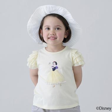 【Disney】袖チュールグラフィックT