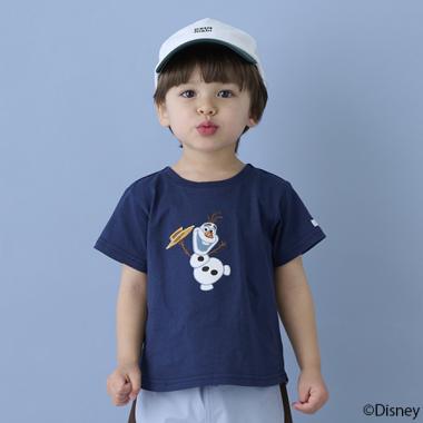【Disney】オラフアップリケTシャツ