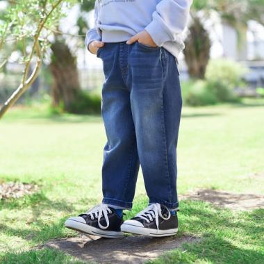 ダメージ加工でこなれ感バルーンデニムパンツ