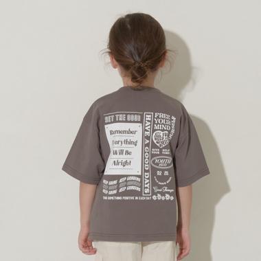 【型崩れしないやわらかコットン】バックプリントビッグTシャツ