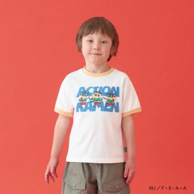 【クレヨンしんちゃん】【カイテキ天竺】リンガーTシャツ